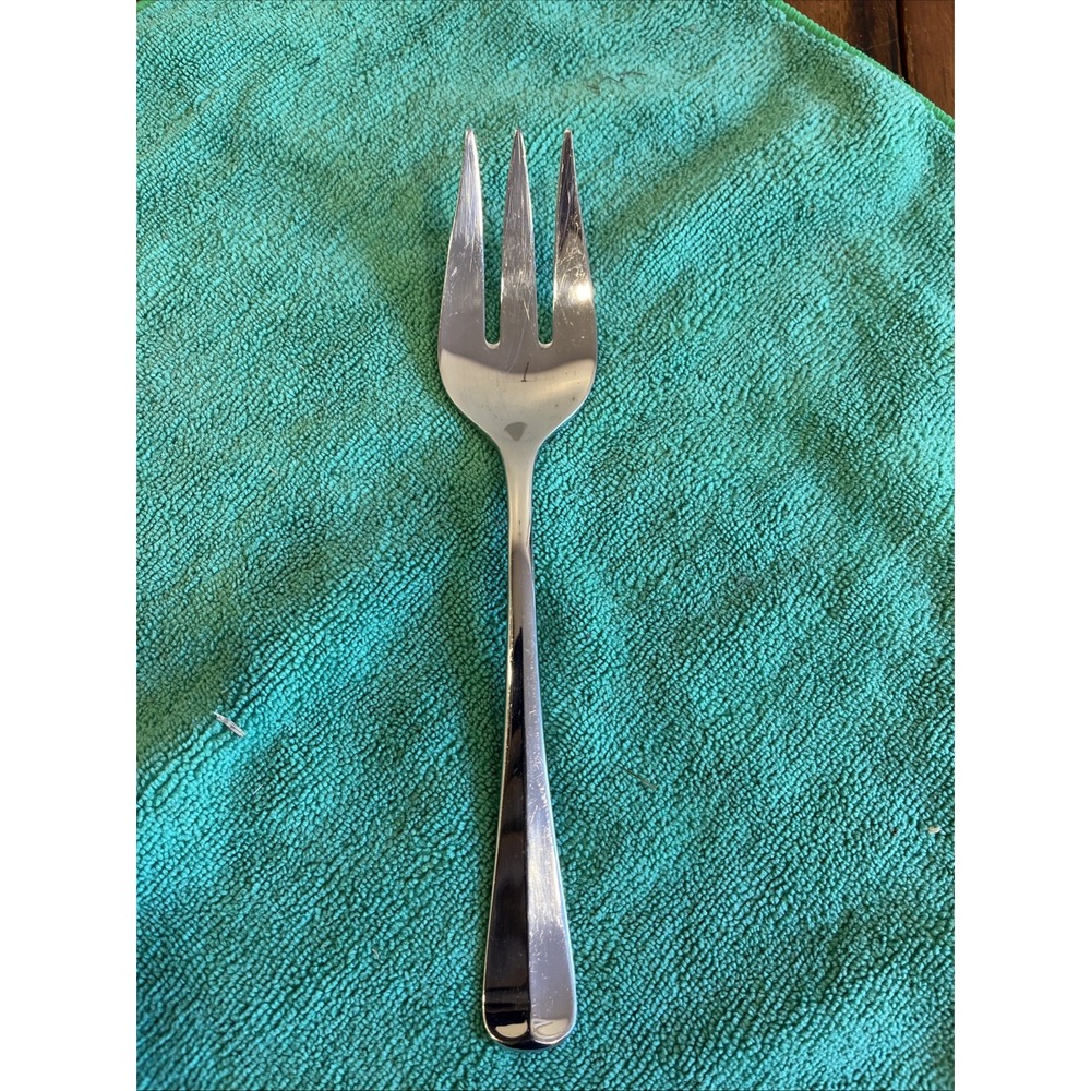 Gorham COLONIAL TIPT GLOSSY Cold Meat Fork 8 5/8" Stainless Flatware 18/8 Rare
